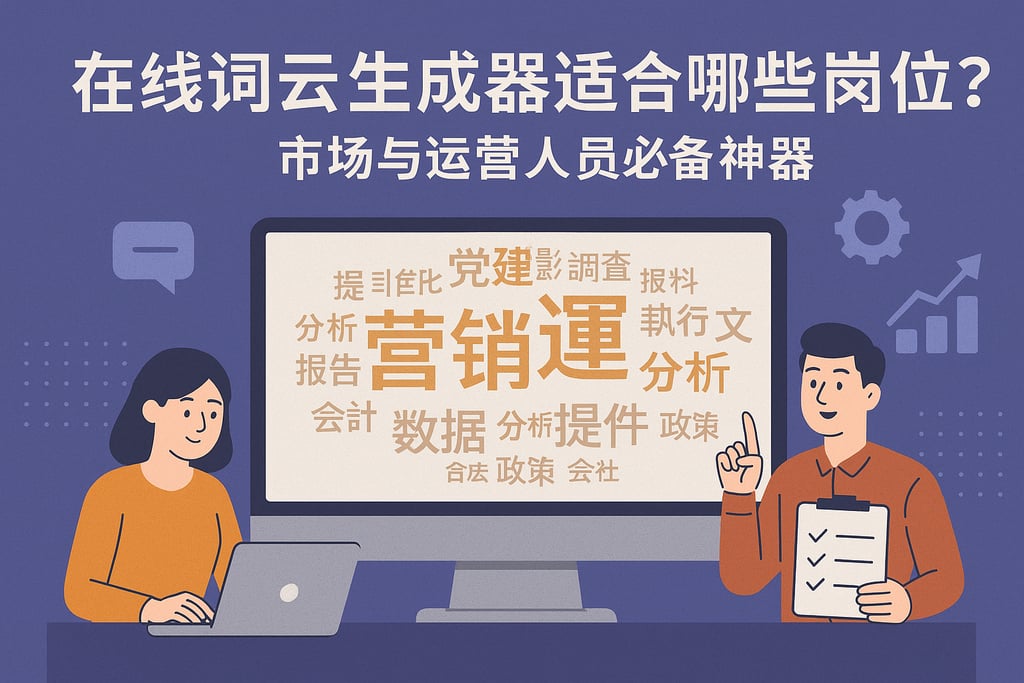 在线词云生成器适合哪些岗位？市场与运营人员必备神器