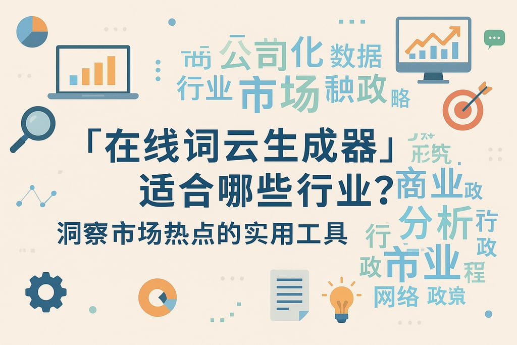 在线词云生成器适合哪些行业？洞察市场热点的实用工具