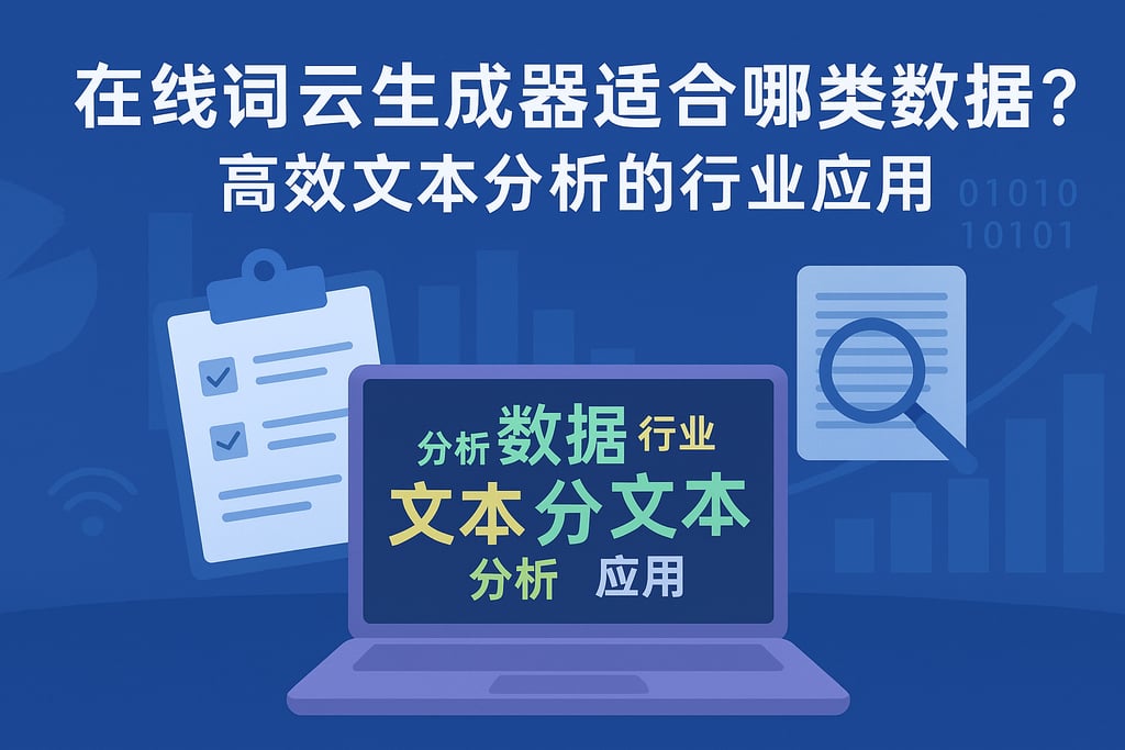 在线词云生成器适合哪类数据？高效文本分析的行业应用