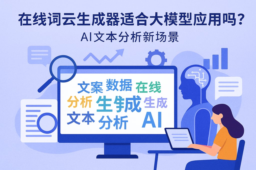在线词云生成器适合大模型应用吗？AI文本分析新场景