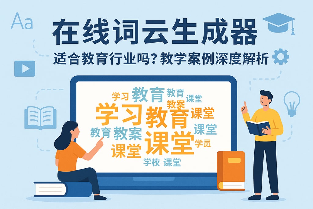 在线词云生成器适合教育行业吗？教学案例深度解析