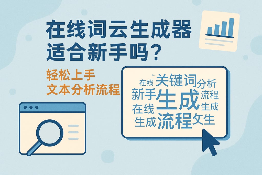 在线词云生成器适合新手吗？轻松上手文本分析流程