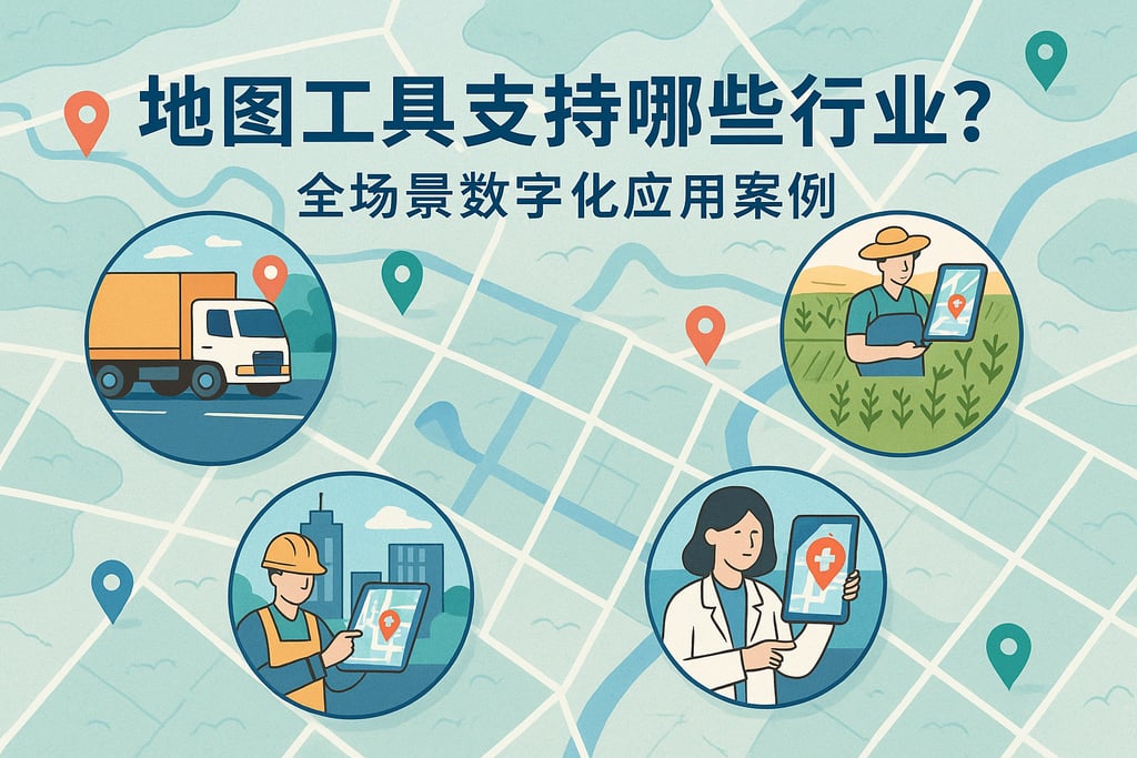 地图工具支持哪些行业？全场景数字化应用案例