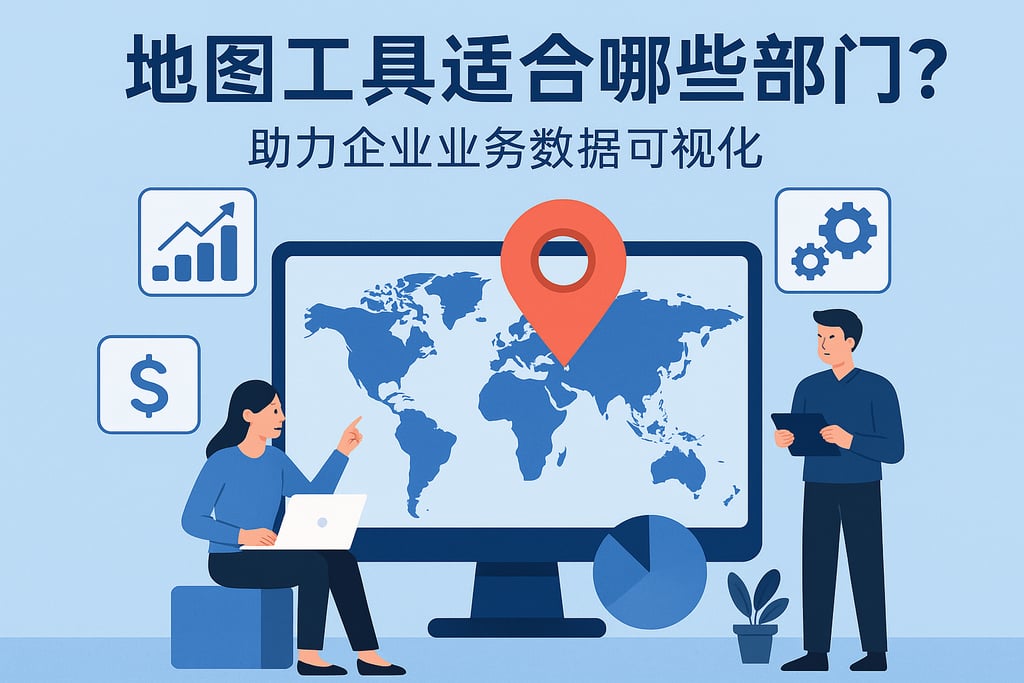 地图工具适合哪些部门使用？助力企业业务数据可视化