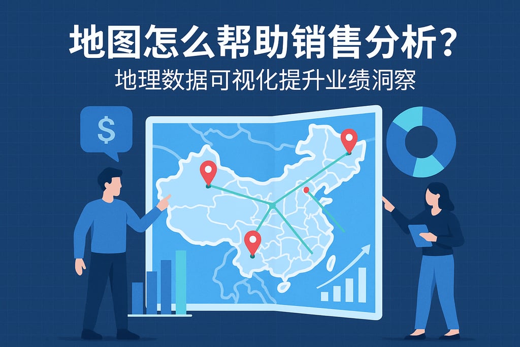 地图怎么帮助销售分析？地理数据可视化提升业绩洞察