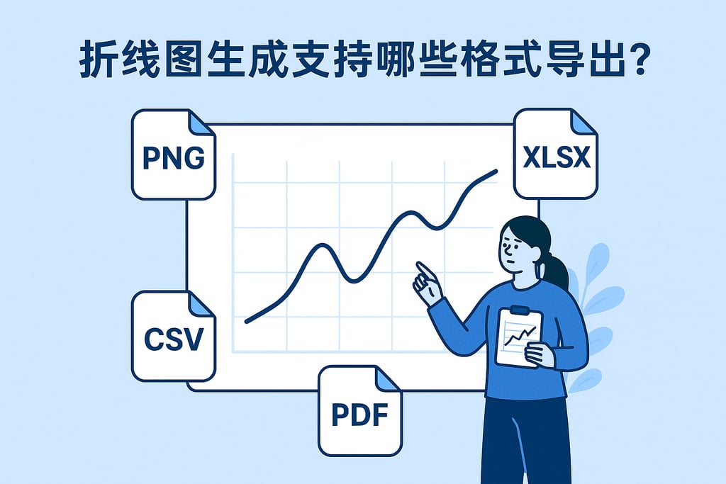 折线图生成支持哪些格式导出？满足多渠道数据应用