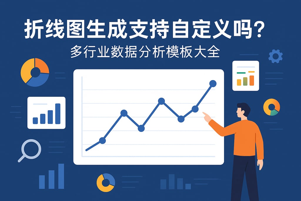 折线图生成支持自定义吗？多行业数据分析模板大全