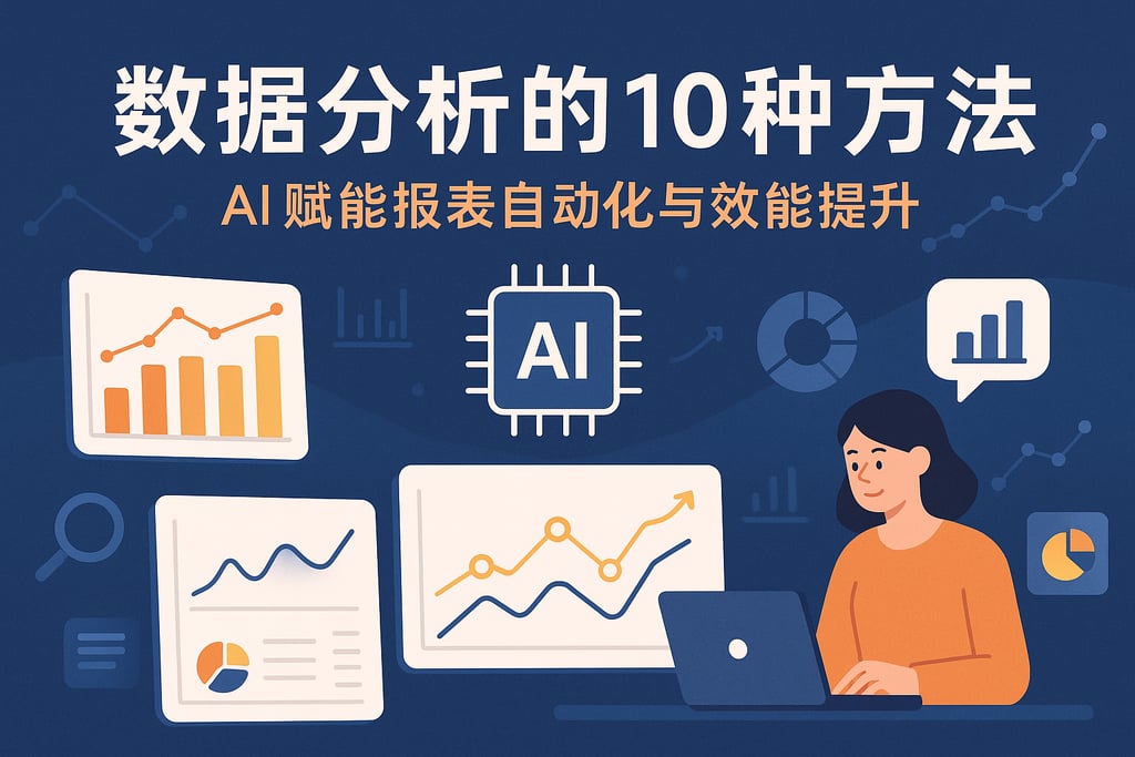 10种数据分析方法怎么用？AI赋能报表自动化与效能提升
