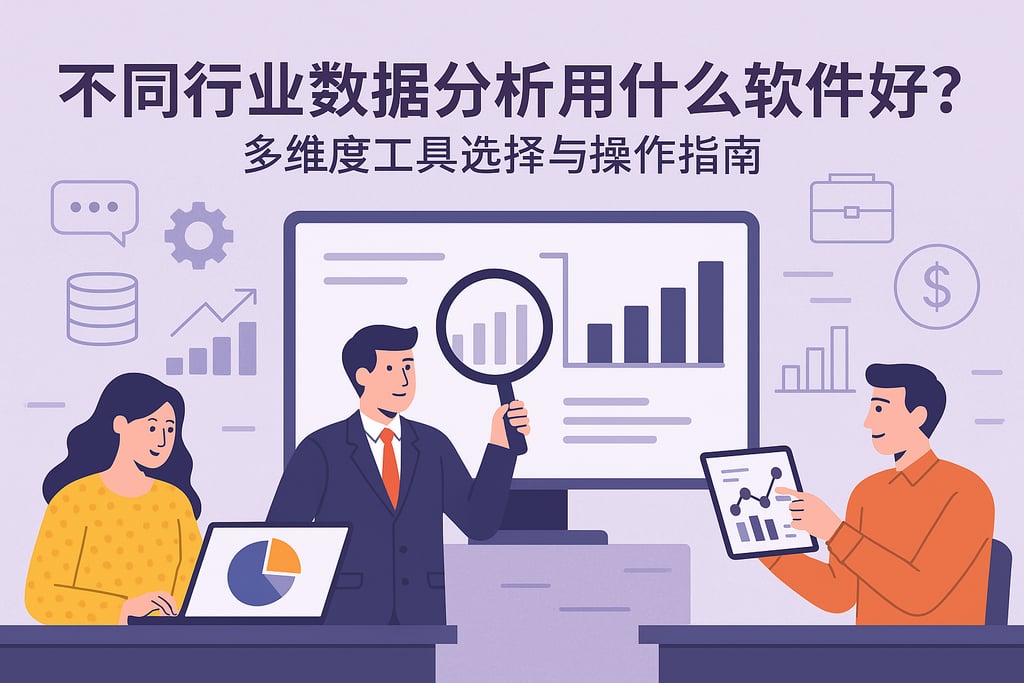不同行业数据分析用什么软件好？多维度工具选择与操作指南