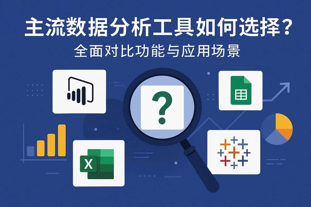 主流数据分析工具如何选择？全面对比功能与应用场景