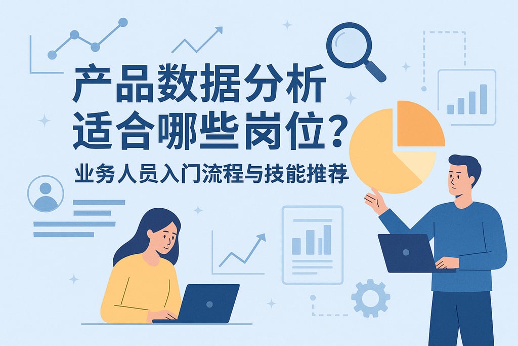 产品数据分析适合哪些岗位？业务人员入门流程与技能推荐
