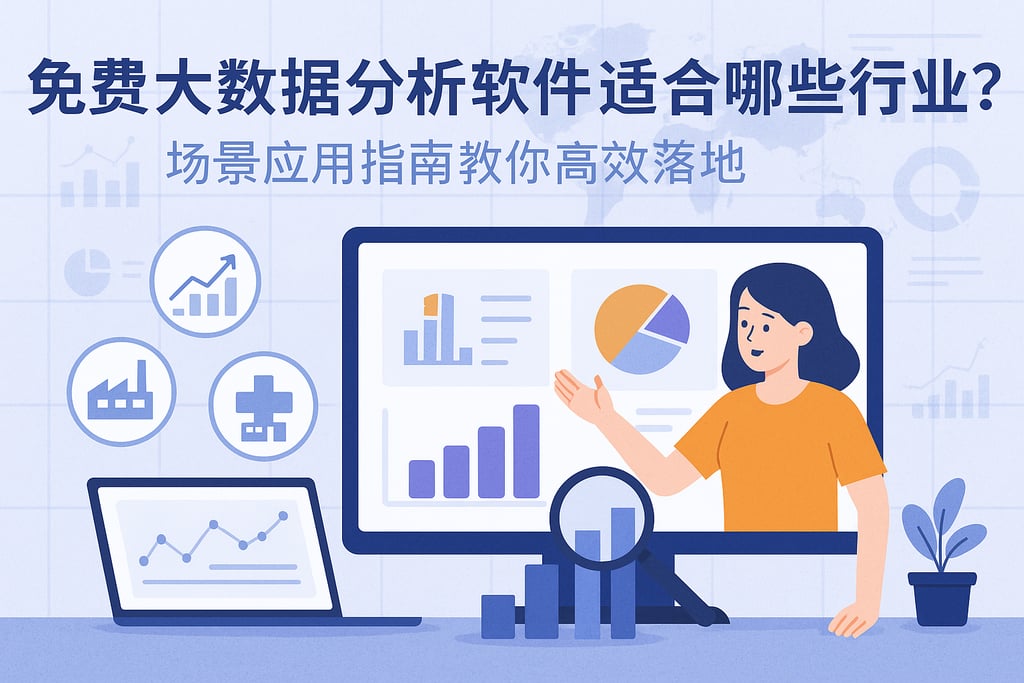免费大数据分析软件适合哪些行业？场景应用指南教你高效落地
