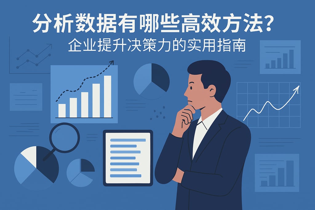分析数据有哪些高效方法？企业提升决策力的实用指南