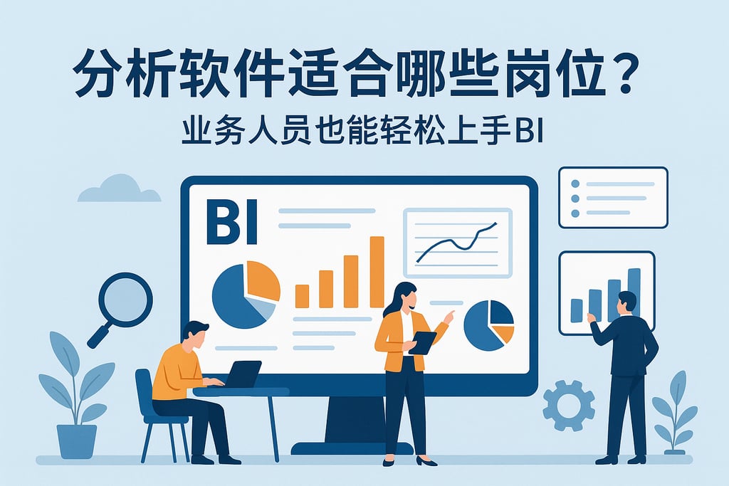 分析软件适合哪些岗位？业务人员也能轻松上手BI