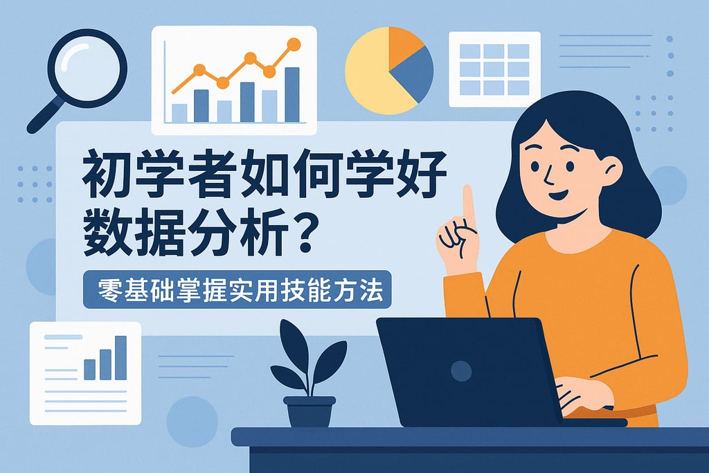 初学者如何学好数据分析教程？零基础掌握实用技能方法