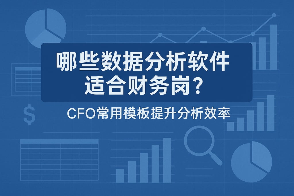 哪些数据分析软件适合财务岗？CFO常用模板提升分析效率