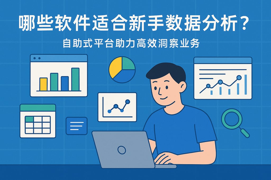 哪些软件适合新手数据分析？自助式平台助力高效洞察业务