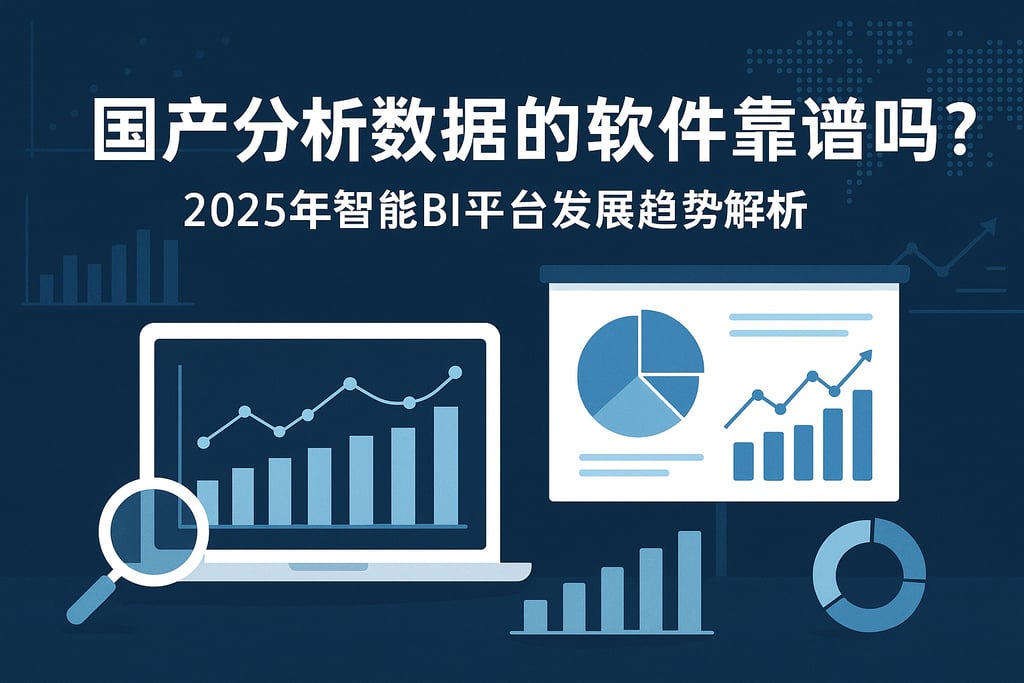 国产分析数据的软件靠谱吗？2025年智能BI平台发展趋势解析