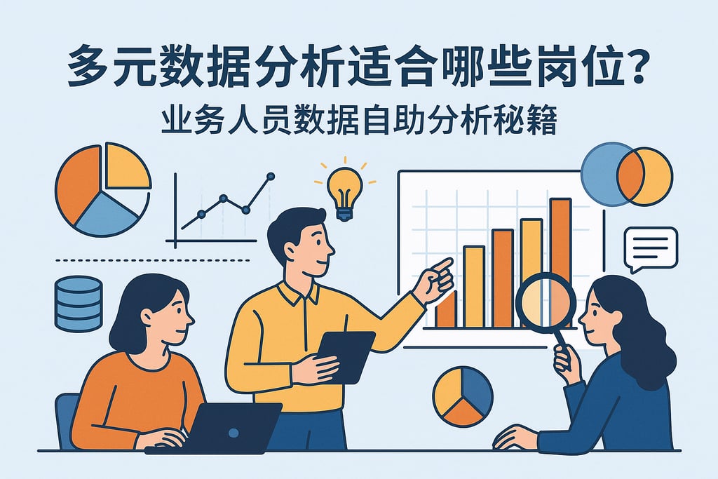多元数据分析适合哪些岗位？业务人员数据自助分析秘籍