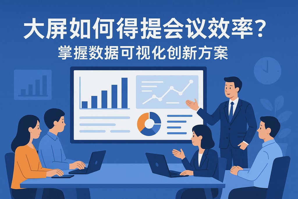 大屏展示如何提升会议效率？掌握数据可视化创新方案
