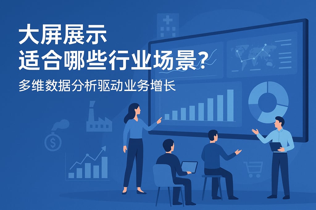 大屏展示适合哪些行业场景？多维数据分析驱动业务增长