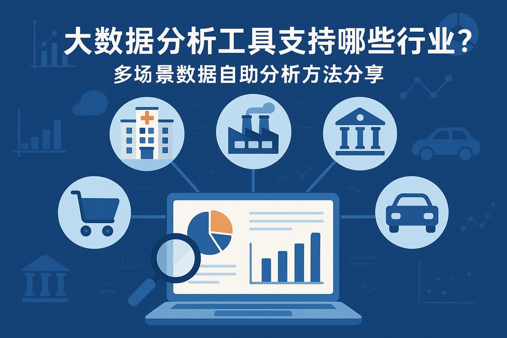 大数据分析工具支持哪些行业？多场景数据自助分析方法分享