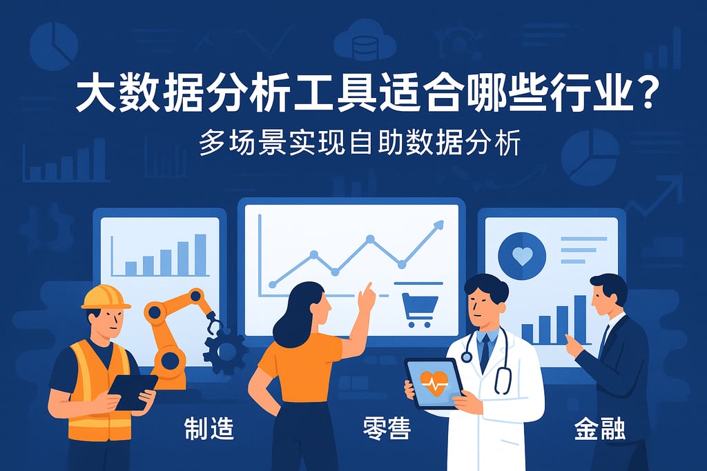 大数据分析工具适合哪些行业？多场景实现自助数据分析