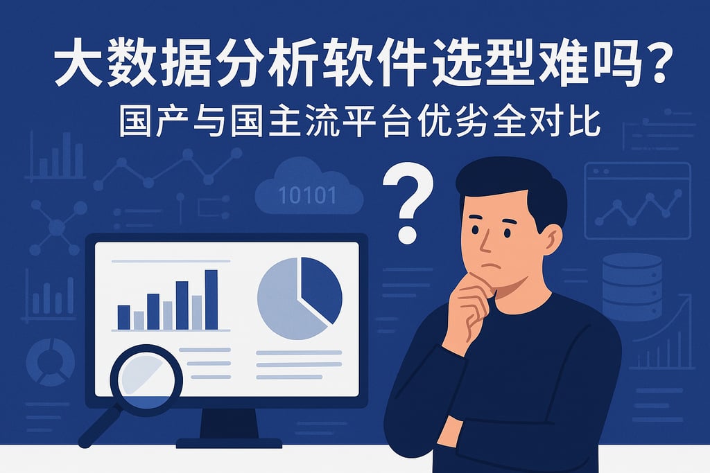大数据分析软件选型难吗？国产与国际主流平台优劣全对比