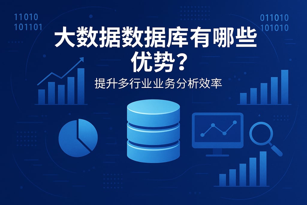 大数据数据库有哪些优势？提升多行业业务分析效率