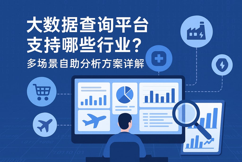 大数据查询平台支持哪些行业？多场景自助分析方案详解