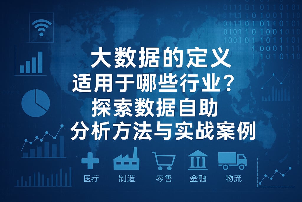 大数据的定义适用于哪些行业？探索数据自助分析方法与实战案例