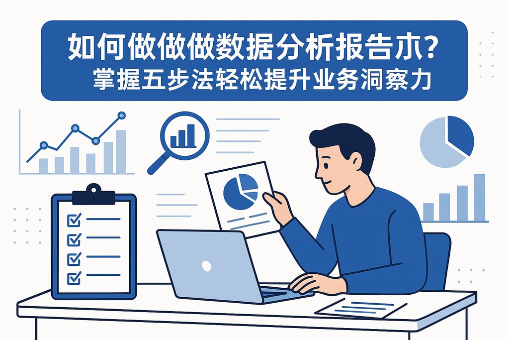 如何做数据分析报告才能高效？掌握五步法轻松提升业务洞察力