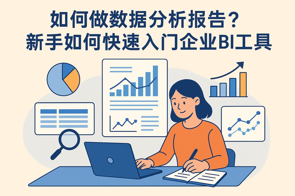 如何做数据分析报告适合初学者？非技术人员快速入门企业BI工具