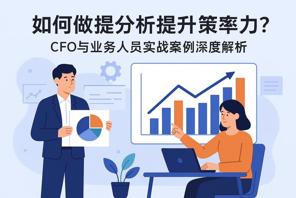 如何做数据分析提升决策力？CFO与业务人员实战案例深度解析