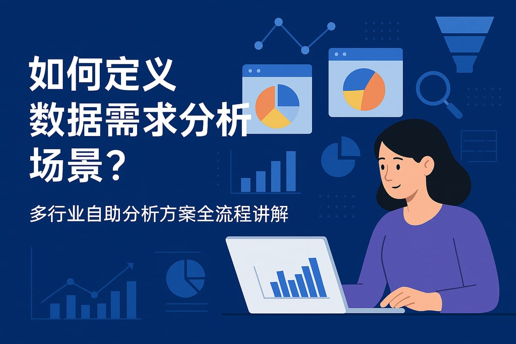 如何定义数据需求分析场景？多行业自助分析方案全流程讲解