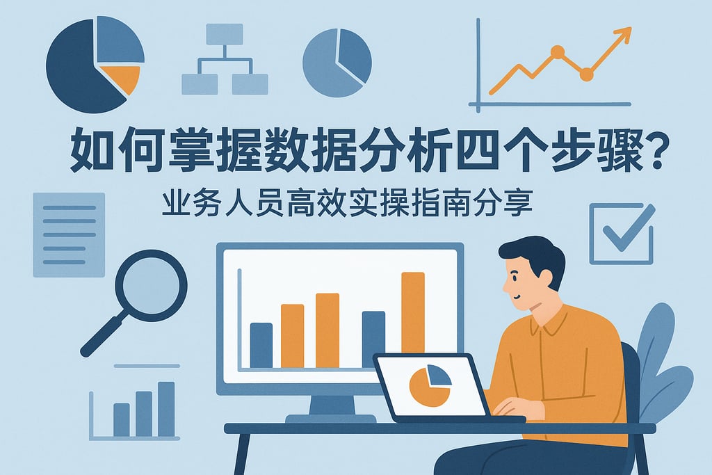 如何掌握数据分析四个步骤？业务人员高效实操指南分享