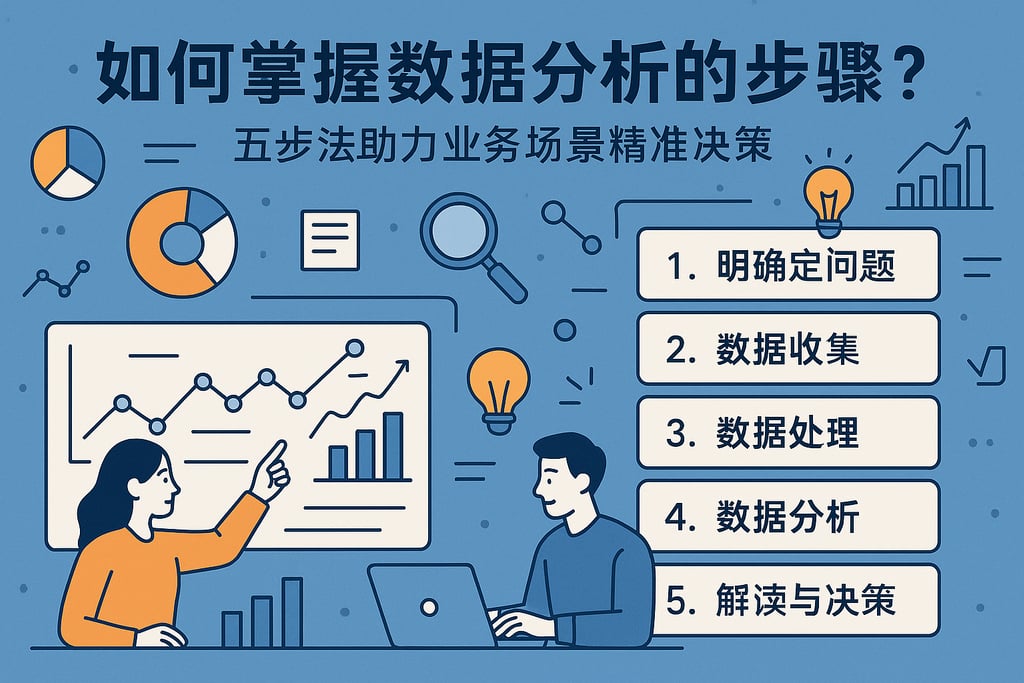 如何掌握数据分析的步骤？五步法助力业务场景精准决策
