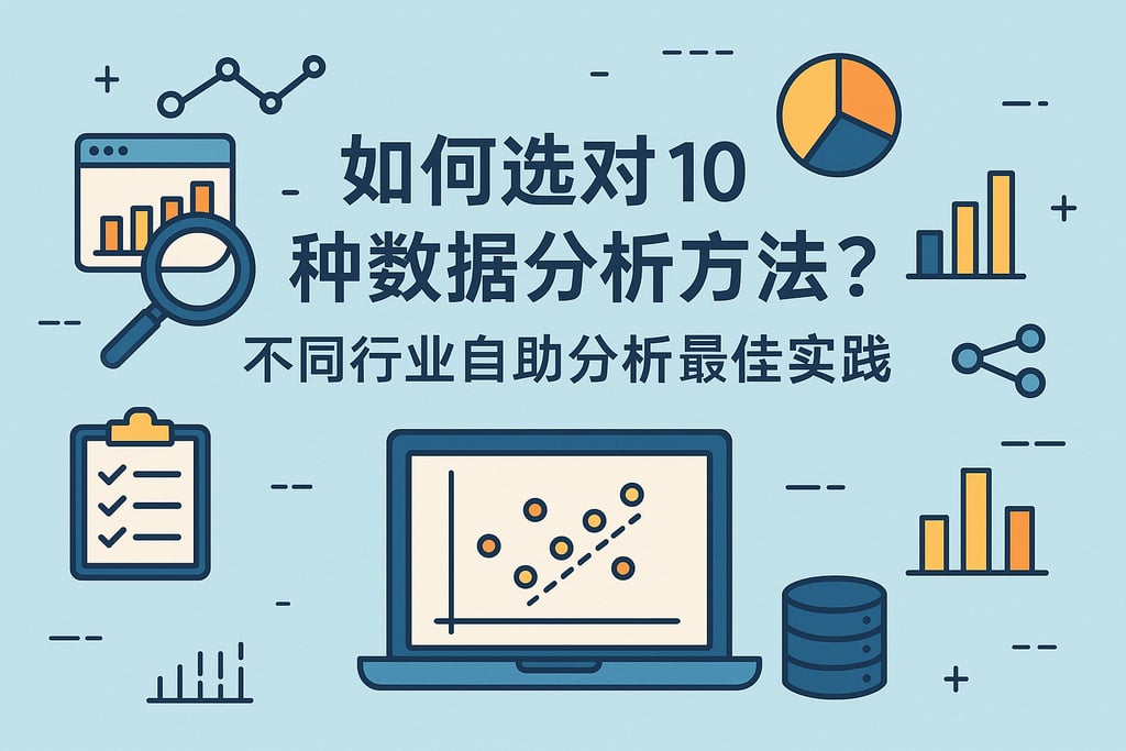 如何选对10种数据分析方法？不同行业自助分析最佳实践