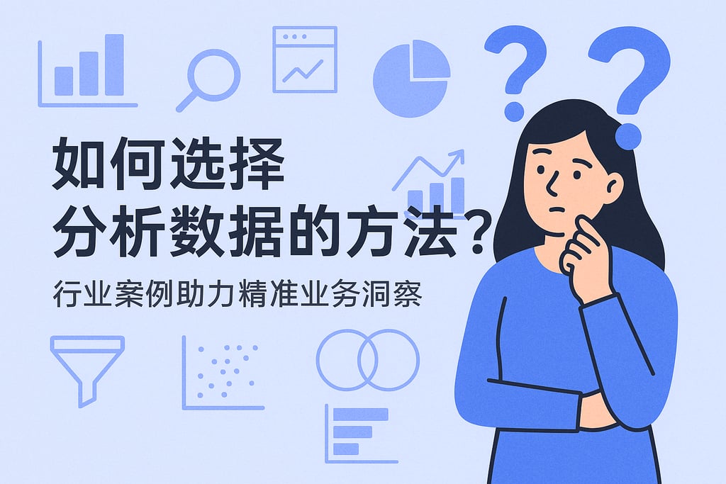 如何选择分析数据的方法？行业案例助力精准业务洞察