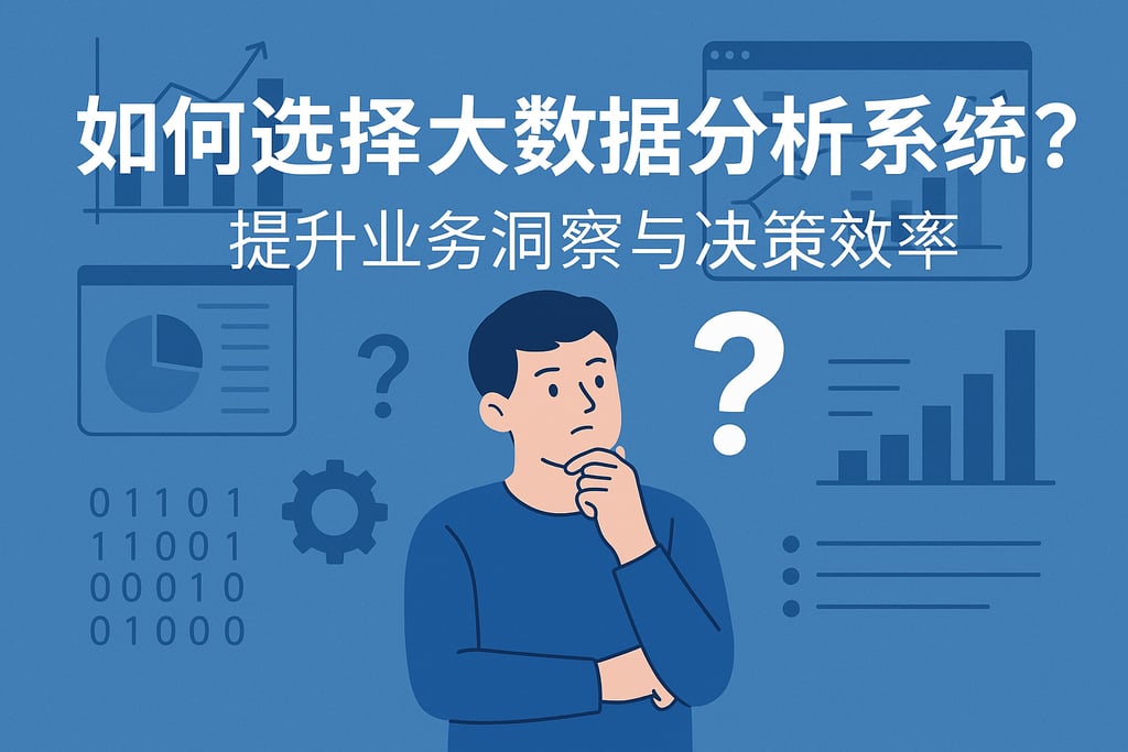 如何选择大数据分析系统？提升业务洞察与决策效率