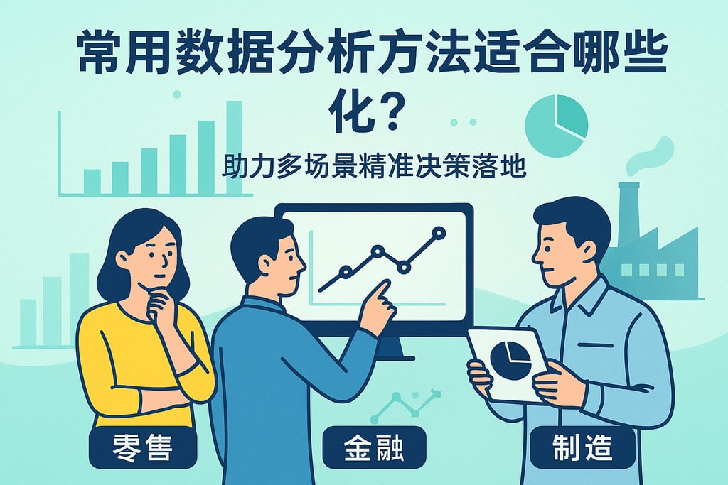 常用数据分析方法适合哪些行业？助力多场景精准决策落地