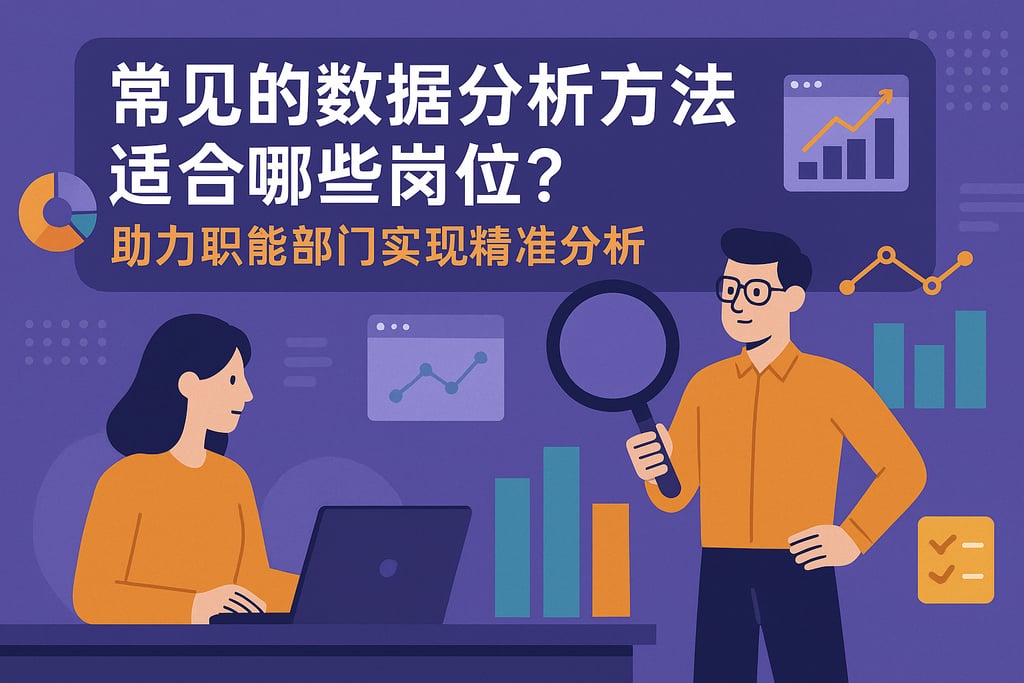 常见的数据分析方法适合哪些岗位？助力职能部门实现精准分析