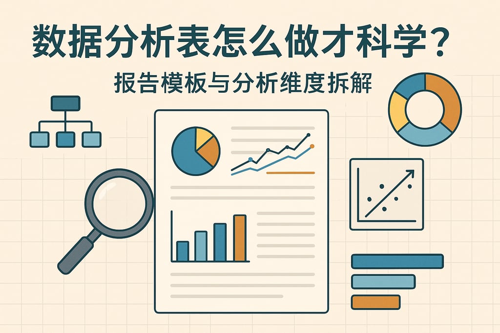 怎么做数据分析表科学？报表模板与分析维度拆解