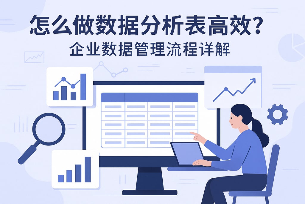 怎么做数据分析表高效？企业数据管理流程详解