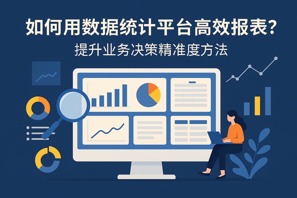 怎么用数据统计平台高效报表？提升业务决策精准度方法