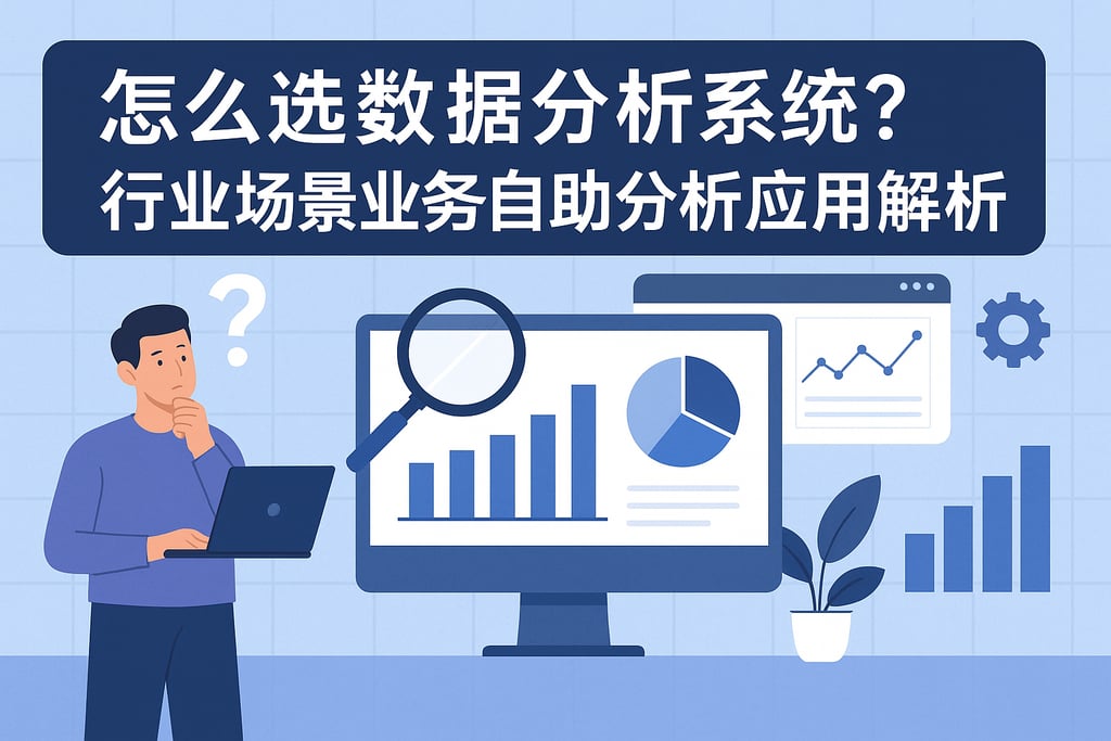 怎么选数据分析系统？行业场景业务自助分析应用解析