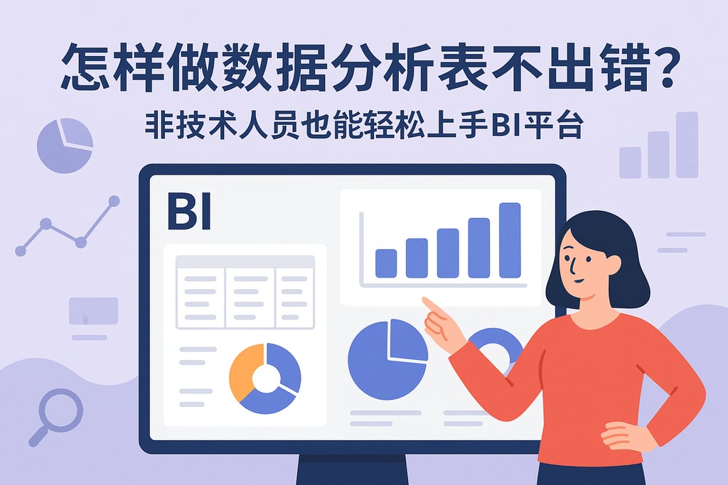 怎样做数据分析表不出错？非技术人员也能轻松上手BI平台