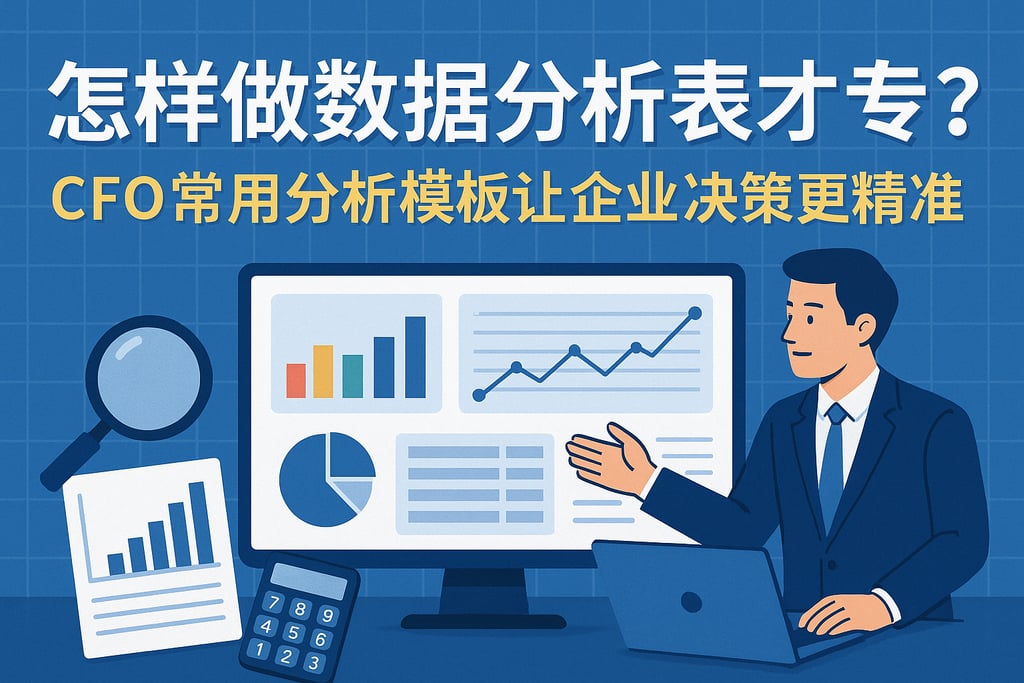 怎样做数据分析表才专业？CFO常用分析模板让企业决策更精准