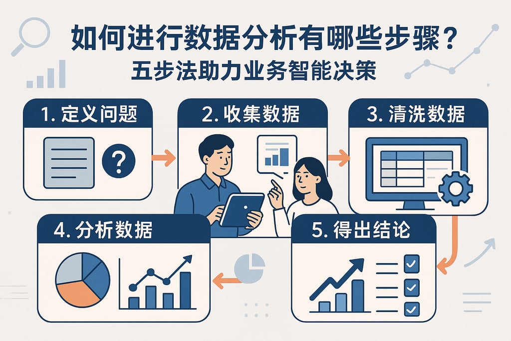 怎样进行数据分析有哪些步骤？五步法助力业务智能决策