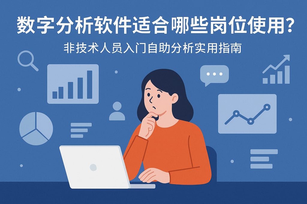 数字分析软件适合哪些岗位使用？非技术人员入门自助分析实用指南